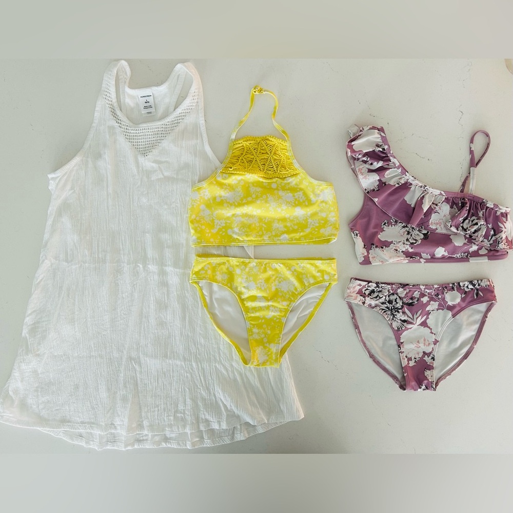 Nordstrom Girls Swim Cover and Bikinis